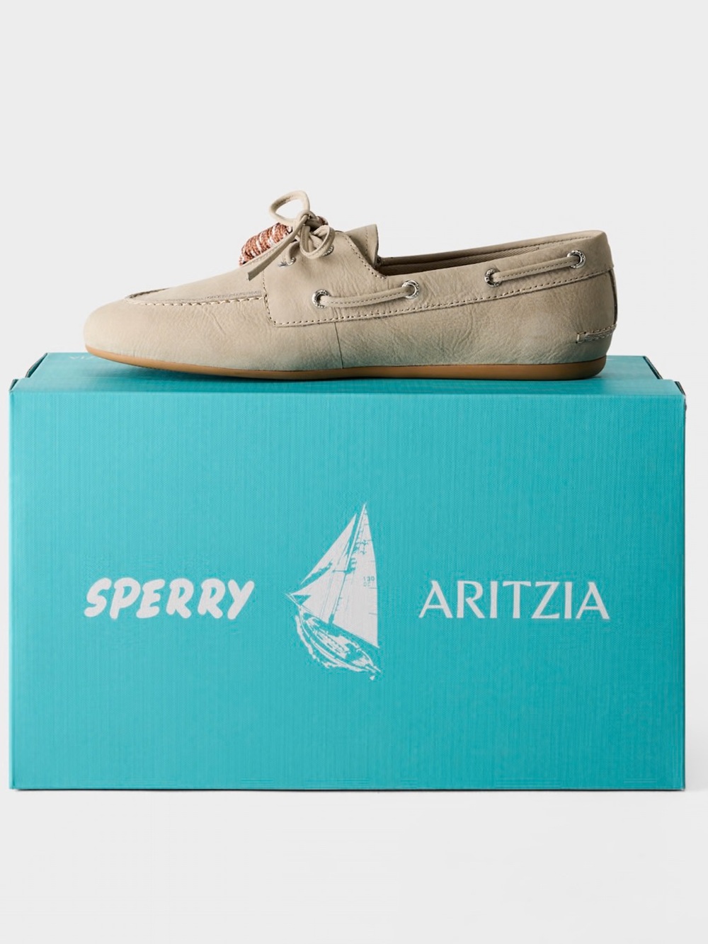 Sperry x Aritzia Slim Boat Shoe - Nubuck Leather, Women’s 7